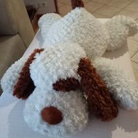 Peluche cuscino cagnolino sdraiato cm.80