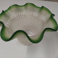 VECCHIO VETRO PARALUME PER LAMPADE E ABAT-JOUR
