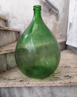 Piccola damigiana verde smeraldo 34 litri