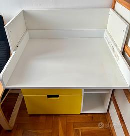 Mobile fadciatoio con 3 cassetti gialli