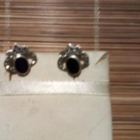 Orecchini Arg.925 Onice Anni'90