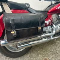 borse moto  pelle custom honda yamaha altro