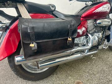 borse moto  pelle custom honda yamaha altro