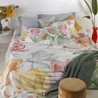 Trapuntino Matrimoniale Fior di Loto - Cotone