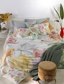 Trapuntino Matrimoniale Fior di Loto - Cotone