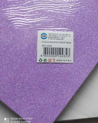 Fogli Gomma EVA autoadesivi