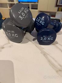 Manubri Decathlon 2kg e 3Kg