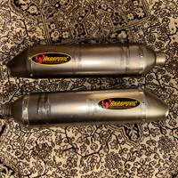 Doppio silenziatore Akrapovic 50mm