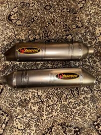 Doppio silenziatore Akrapovic 50mm