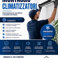 Installazione Climatizzatori a partire da 150