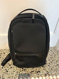 zaino tumi harrison bradner nylon e pelle nero