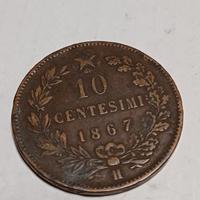 10 Centesimi 1867 H