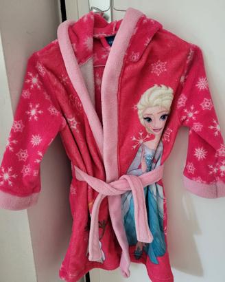 Accappatoio rosa Disney Vestaglia Frozen 116cm