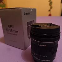 Obiettivo Canon 10-18 mm