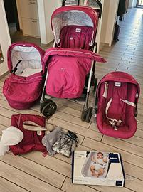 Trio inglesina color magenta