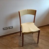4 sedie Calligaris pop gialle usate