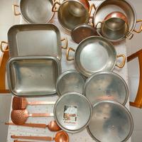 SET PENTOLE IN RAME MARCA RUFFONI