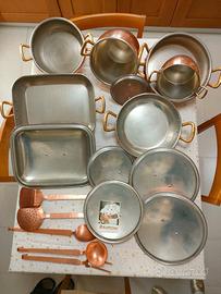 SET PENTOLE IN RAME MARCA RUFFONI