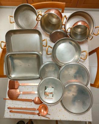 SET PENTOLE IN RAME MARCA RUFFONI