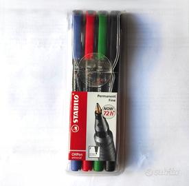 🖍️Set 4 Pennarelli STABILO per superfici lisce