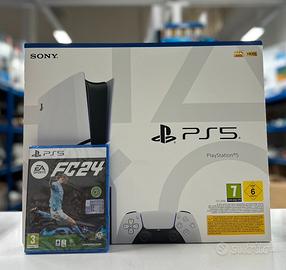 SONY PLAYSTATION 5 PS5 SLIM DISCO 1TB + FC24 NUOVA