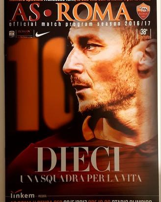 Francesco Totti Dieci Squadra Vita AS Roma 2016/17