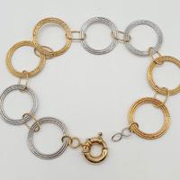COD.1869.25 BRACCIALE CERCHI 2 ORI 18K 750