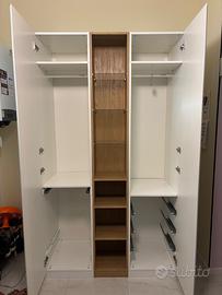 Armadio Ikea pax due ante accessoriato