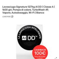 Lavasciuga Signature LG AI DD | Classe A |