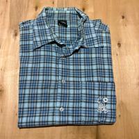 Camicia a quadri blu e bianca Scorpion bay