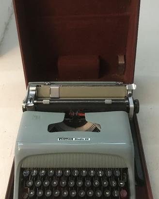 macchina scrivere Olivetti Studio 44  custod rossa