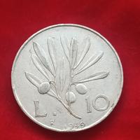 10 Lire Ulivo-Pegaso Repubblica Italiana 