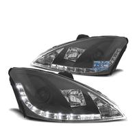 FARI PER FORD FOCUS 01-04 LUCE DIURNA A LED FONDO 