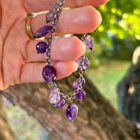 Bracciale vintage argento 925 e ametista