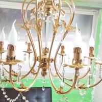 lampadario con 8 luci con Swarovski 