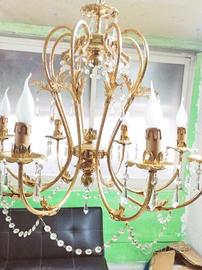 lampadario con 8 luci con Swarovski 