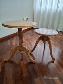splendi tavolini in legno d'olivo
