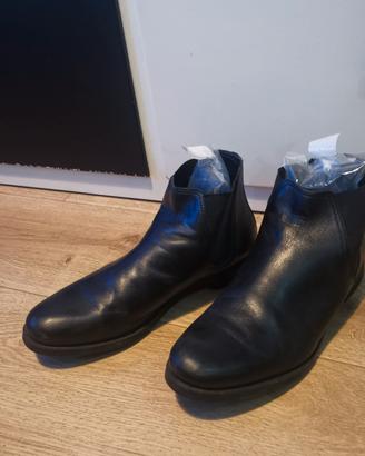 Scarpe eleganti nere uomo punta stivaletto 39 41