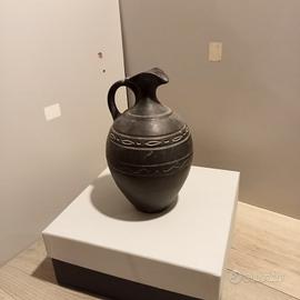 Vaso in Argilla nera Vintage,tipo bucchero