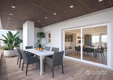 Nuovo attico panoramico con ampie terrazze