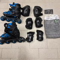 Rollerblade completo di kit protezione