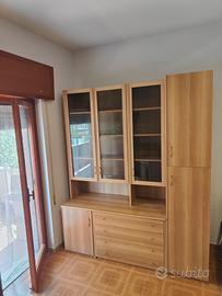 Libreria vetrata legno chiaro
