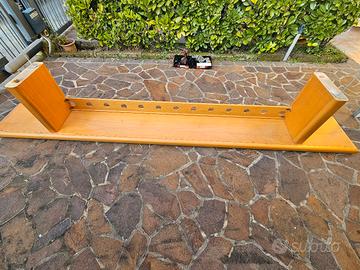 Bottigliera professionale in legno noce Tanganica