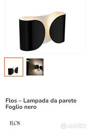 Applique Foglio Flos disegnata da Scarpa