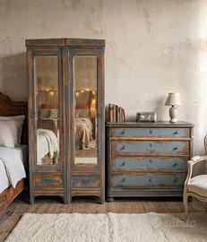 armadio e cassettiera stile industriale 