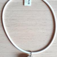Collana caucciù bianco