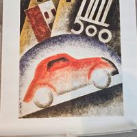 Stampa Bozzetto pubblicitario FIAT 500