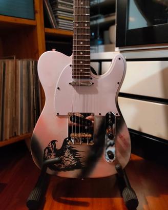 Chitarra stile telecaster colori del Palermo