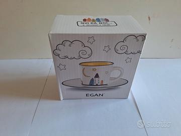Tazza e piattino caffè collezione Egan