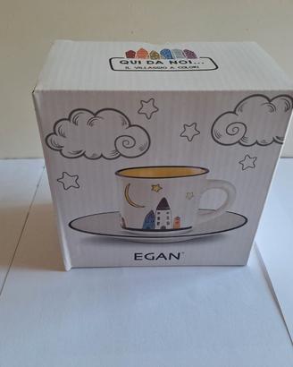 Tazza e piattino caffè collezione Egan